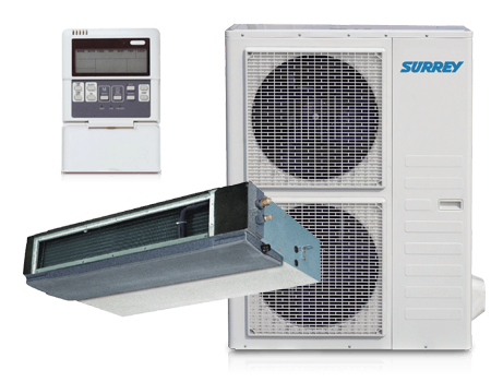 Sistema Separado Baja Silueta Surrey R-410A Frío/Calor por Bomba