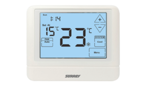 Termostato de ambiente Surrey programable touchscreen 24V TA-3H2C